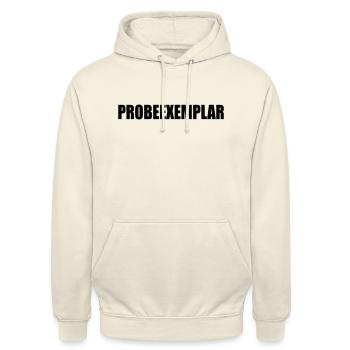 PROBEEXEMPLAR - Unisex Hoodie - Vanille-Milchshake - Vorne - Alina (178cm) & Michal (187cm)