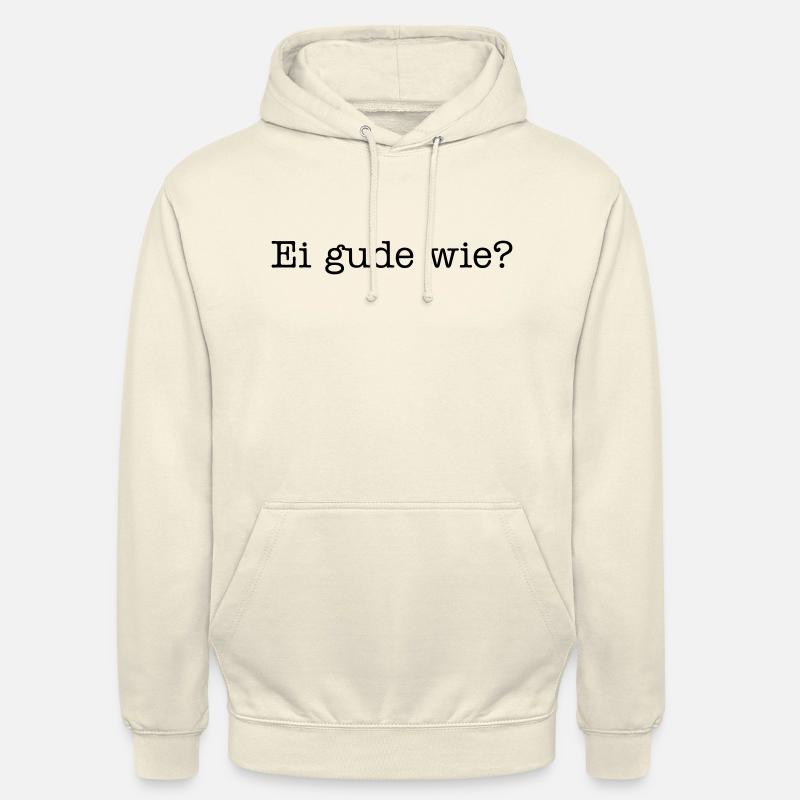 Ei Gude comment? - Sweat-shirt à capuche unisexe - vanille