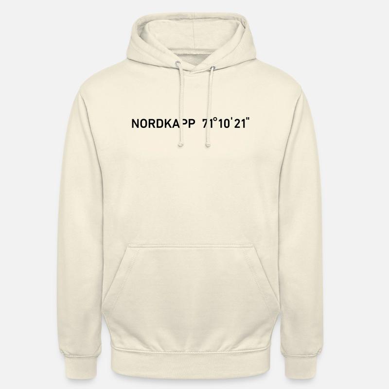 Nordkapp sans Globus - Sweat-shirt à capuche unisexe - vanille