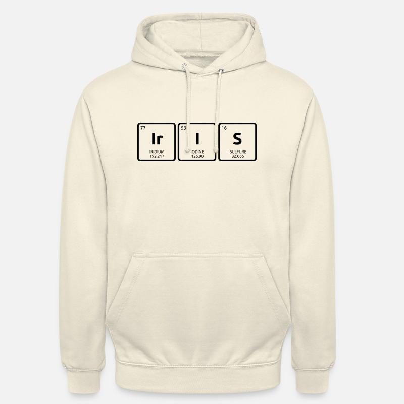 Periodensystem der Elemente - Schwarze Iris - Unisex Hoodie - Vanille-Milchshake