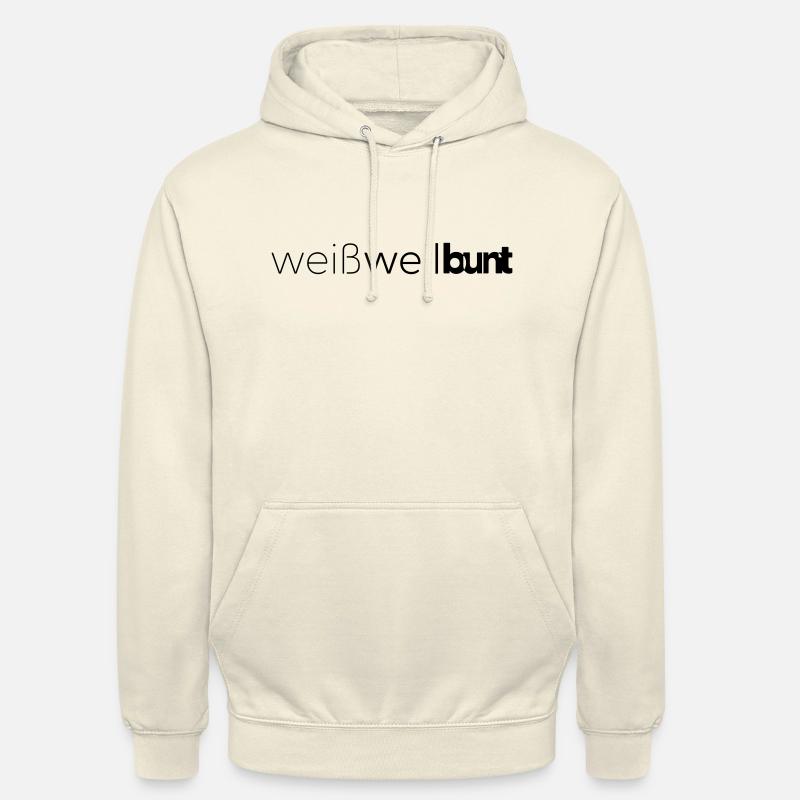 Couleur préférée : Blanc - Sweat-shirt à capuche unisexe - vanille