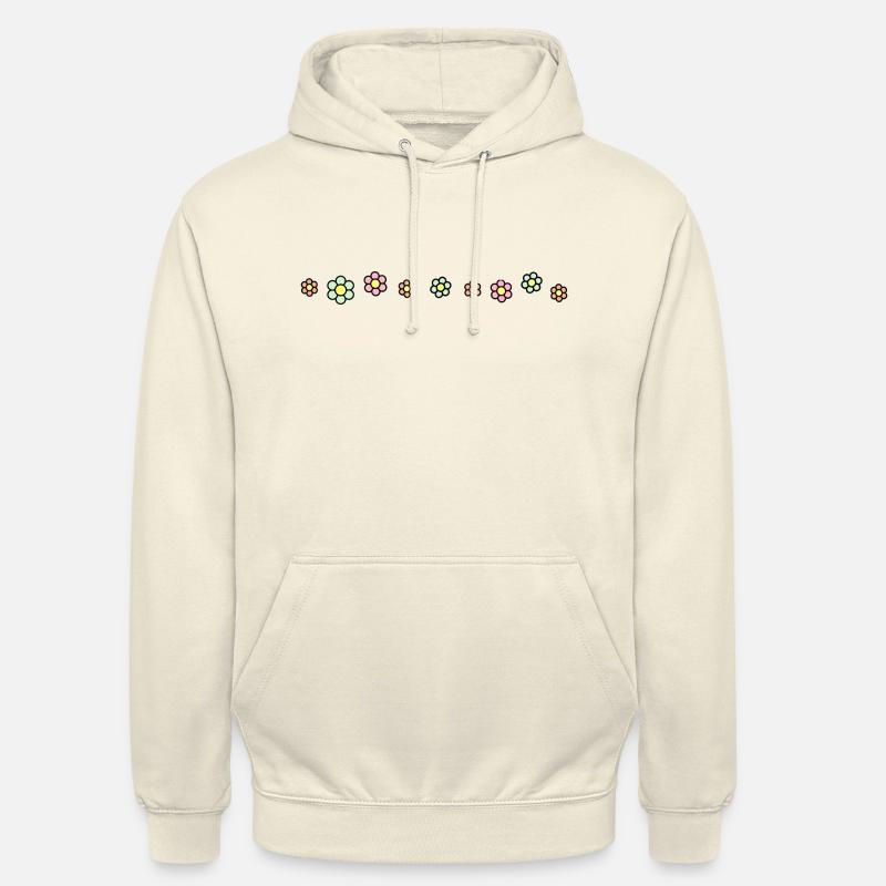 Flowers line pattern decoration decor - Unisex Hoodie - vanilla