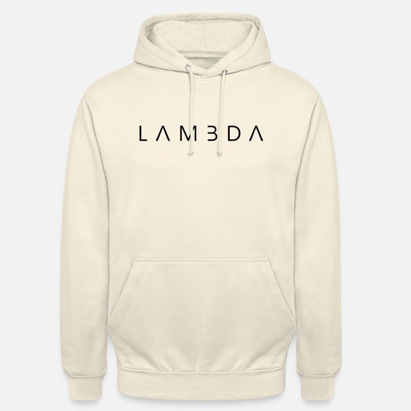 lambda - Sweat-shirt à capuche unisexe - vanille