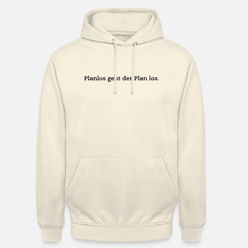 Le plan commence au hasard - Sweat-shirt à capuche unisexe - vanille