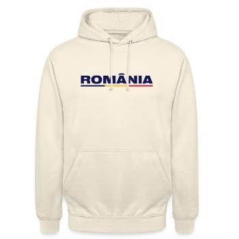 România - Unisex Hoodie - vanilla - Front - Alina (178cm) & Michal (187cm)