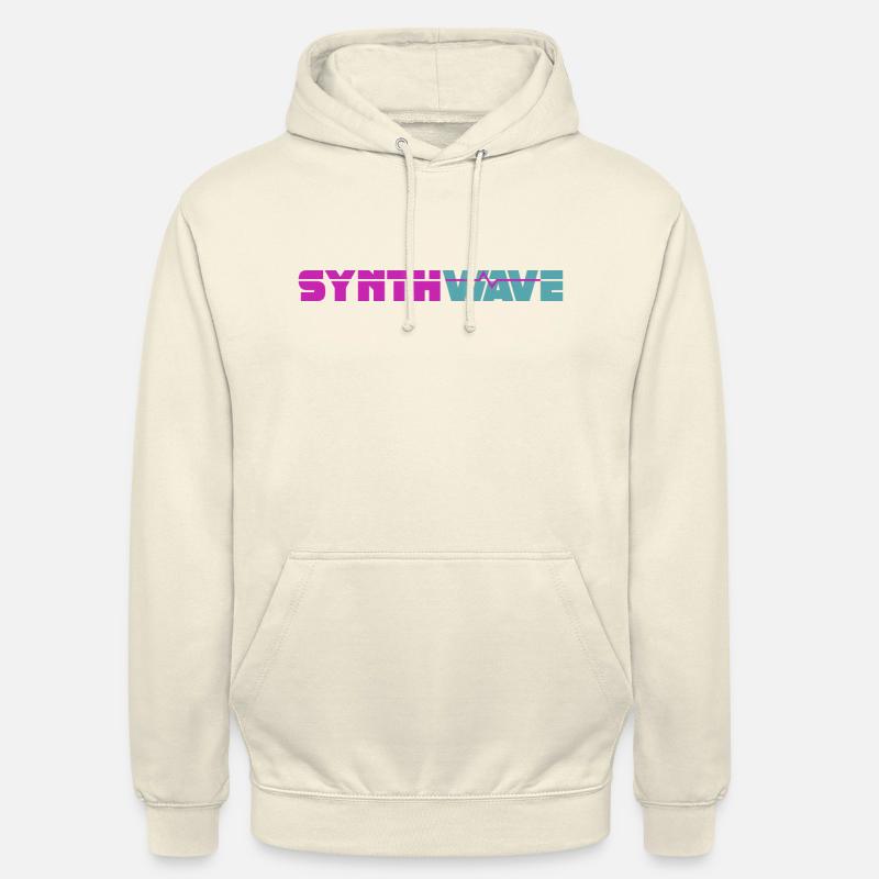 Synthwave - Sweat-shirt à capuche unisexe - vanille