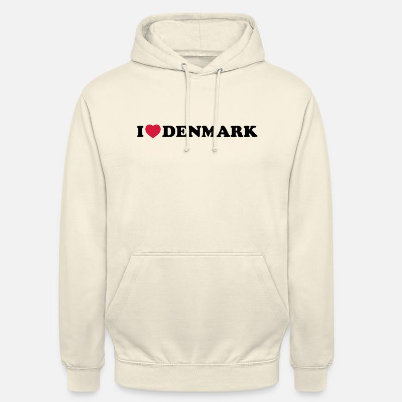 I love Denmark - Unisex Hoodie - Vanille-Milchshake
