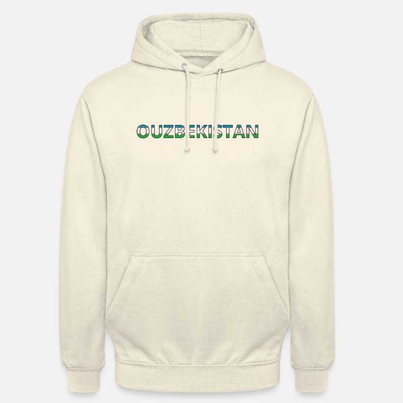 Drapeau Ouzbékistan - Sweat-shirt à capuche unisexe - vanille