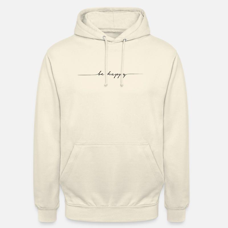sois heureux - Sweat-shirt à capuche unisexe - vanille