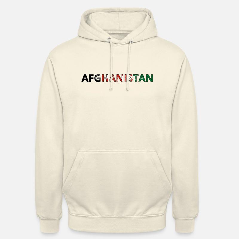 Drapeau Afghanistan - Sweat-shirt à capuche unisexe - vanille