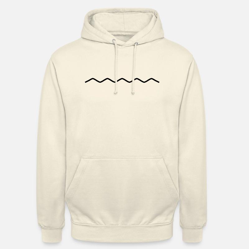 sinuous line - Unisex Hoodie - vanilla