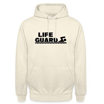 Sauveteurs de lifeguard - Sweat-shirt à capuche unisexe - vanille - Devant - Alina (178cm) & Michal (187cm)