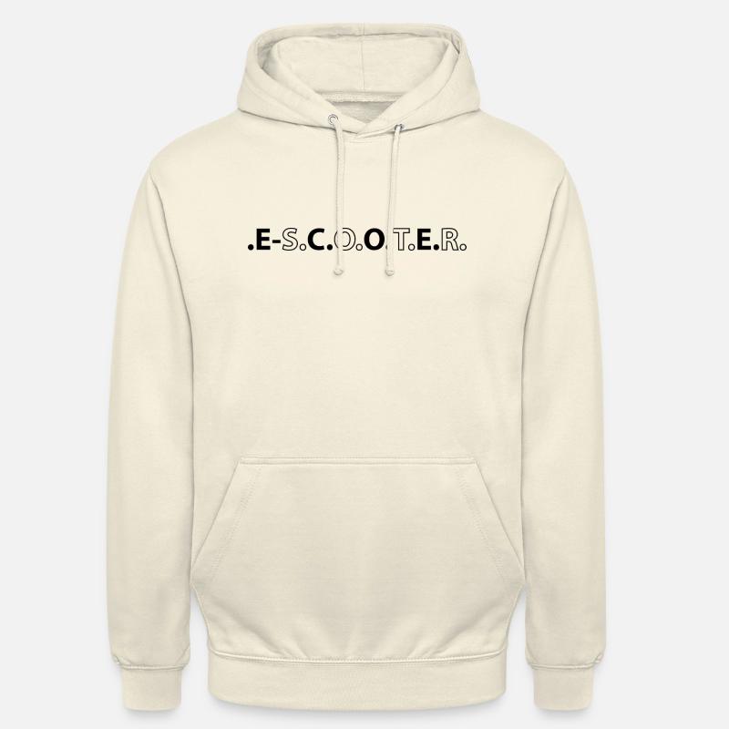 E-Scooter E-Roller Scooter - Sweat-shirt à capuche unisexe - vanille