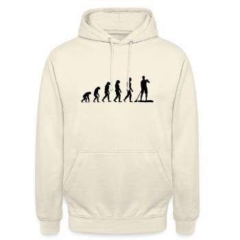 Stand up paddling - Unisex Hoodie - vanilla - Front - Alina (178cm) & Michal (187cm)