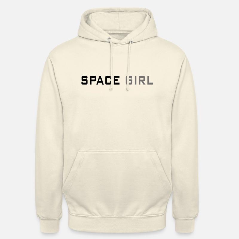 Fille de l'espace - Sweat-shirt à capuche unisexe - vanille