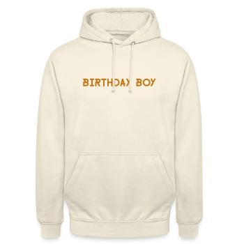 Birthday Boy - Sweat-shirt à capuche unisexe - vanille - Devant - Alina (178cm) & Michal (187cm)