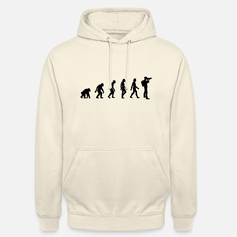 Photographe évolution - Sweat-shirt à capuche unisexe - vanille