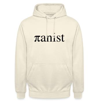 Pianist - Unisex Hoodie - Vanille-Milchshake - Vorne - Alina (178cm) & Michal (187cm)