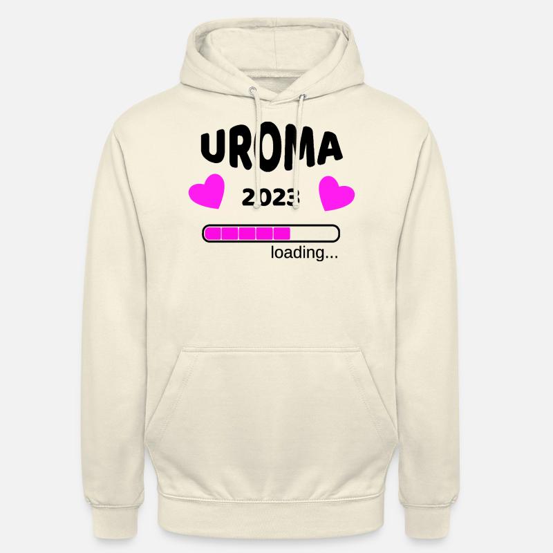Uroma 2023 Schwangerschaf Urgroßmutter Idee - Unisex Hoodie - Vanille-Milchshake