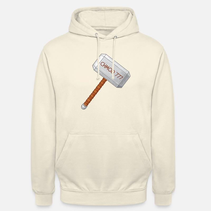 Linux Admin Chmod - Sweat-shirt à capuche unisexe - vanille