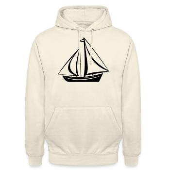 Segelschiff - Unisex Hoodie - Vanille-Milchshake - Vorne - Alina (178cm) & Michal (187cm)