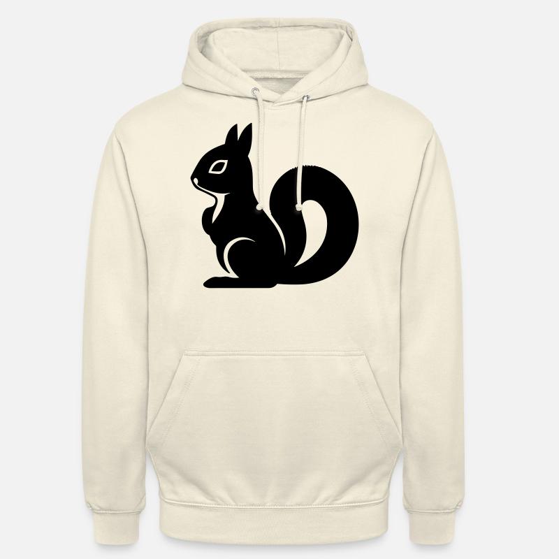 écureuil - Sweat-shirt à capuche unisexe - vanille