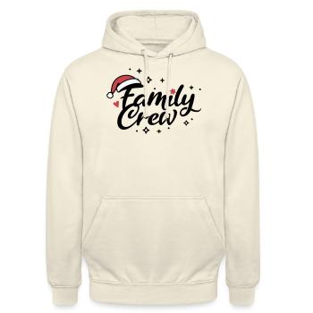 Équipage familial Noël - Sweat-shirt à capuche unisexe - vanille - Devant - Alina (178cm) & Michal (187cm)