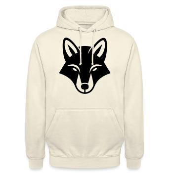 Fuchs - Unisex Hoodie - Vanille-Milchshake - Vorne - Alina (178cm) & Michal (187cm)