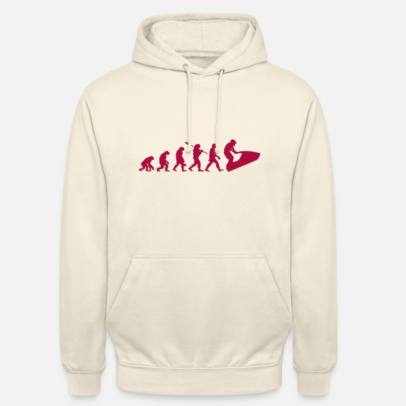 Jetski Evolution Wassersport Jetboot - Unisex Hoodie - Vanille-Milchshake