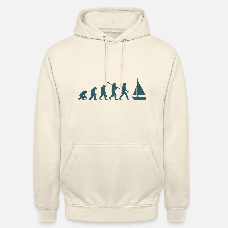 Evolution Segelboot Boot - Unisex Hoodie - Vanille-Milchshake