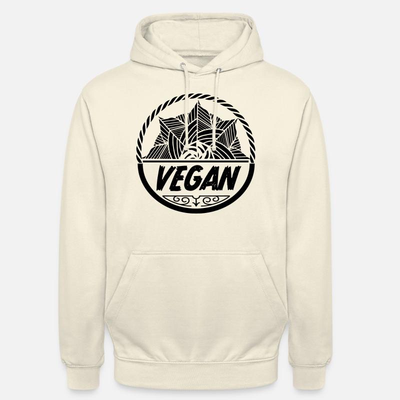 Végétalienne pour végétaliens - Sweat-shirt à capuche unisexe - vanille