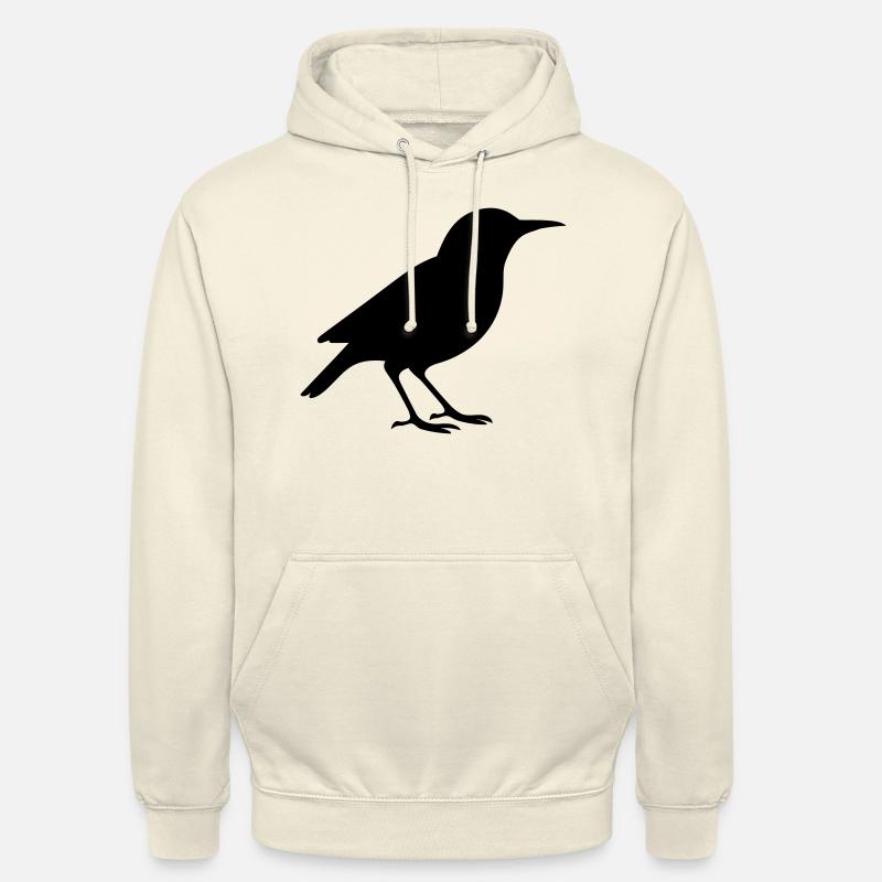 Oiseau - Sweat-shirt à capuche unisexe - vanille