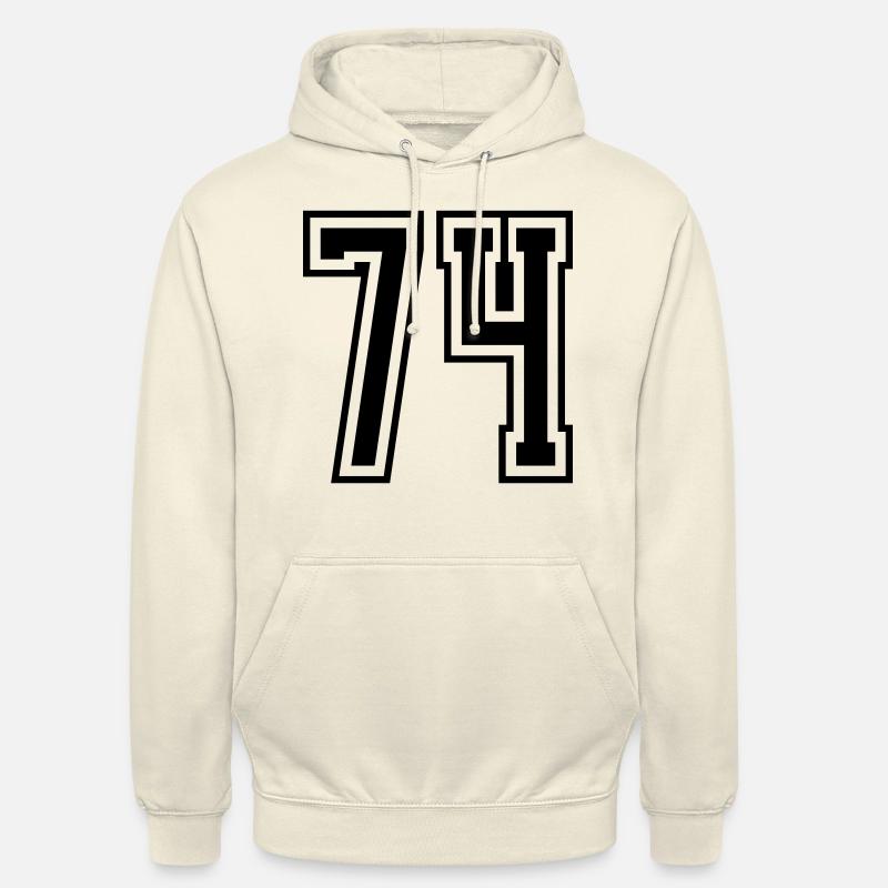numéro à 74 chiffres - Sweat-shirt à capuche unisexe - vanille