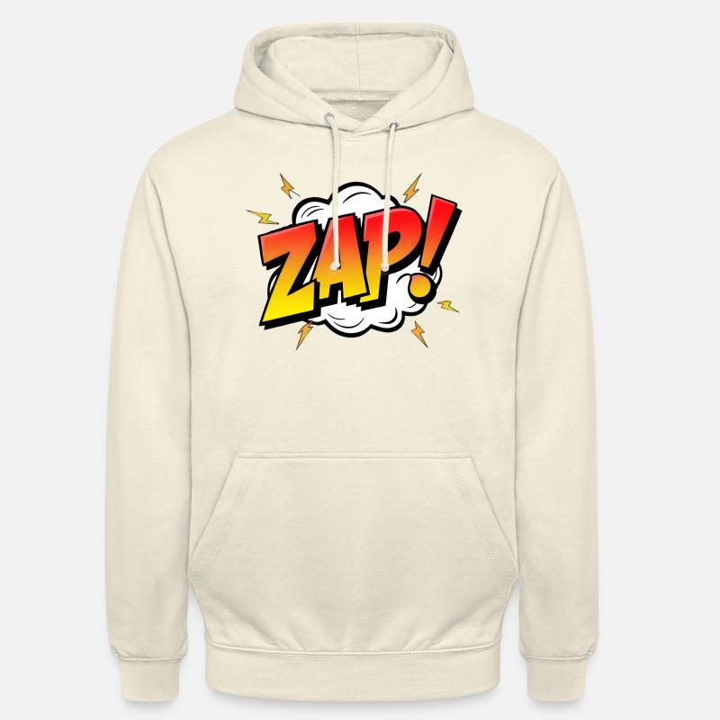 ZAP! - A Dynamic Comic Book Exclamation - Unisex Hoodie - vanilla