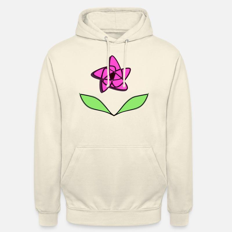 Design numérique de fleur rose - Sweat-shirt à capuche unisexe - vanille