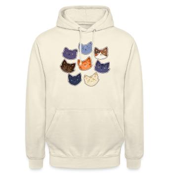 Warrior Cats Firestar Feuerstern Greystripe - Unisex Hoodie - vanilla - Front - Alina (178cm) & Michal (187cm)