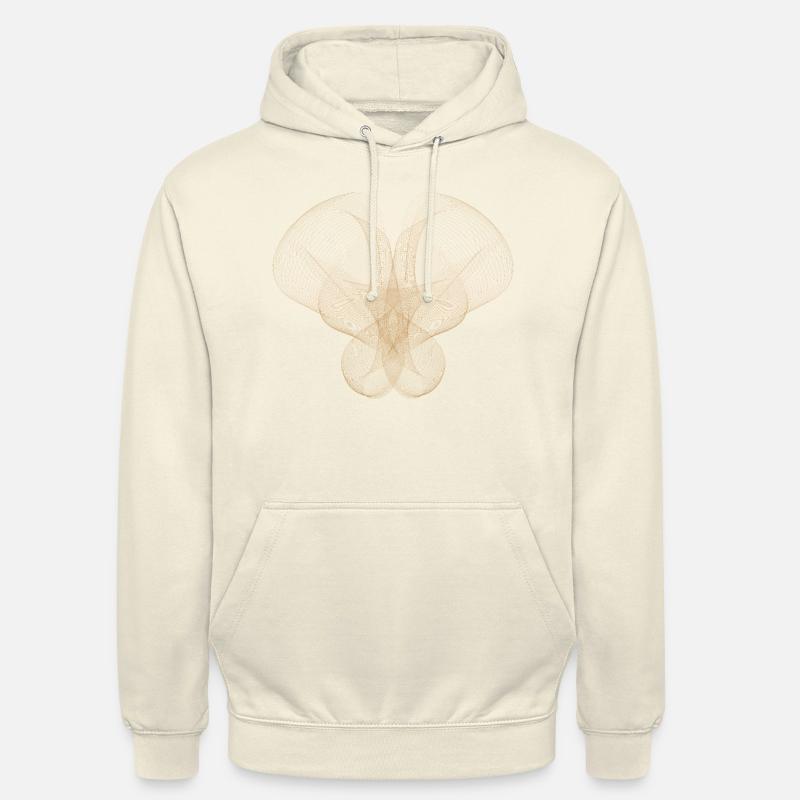 Conception de points abstraits - Sweat-shirt à capuche unisexe - vanille