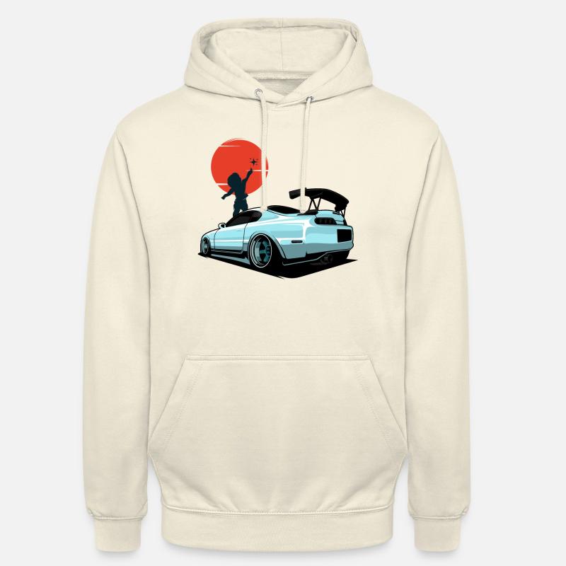 LES RÊVES DEVIENNENT RÉALITÉ - Sweat-shirt à capuche unisexe - vanille