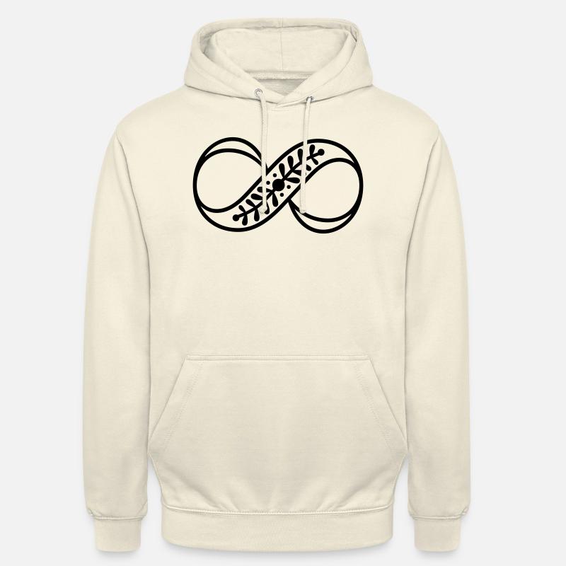 Idée cadeau Infinite Sign - Sweat-shirt à capuche unisexe - vanille