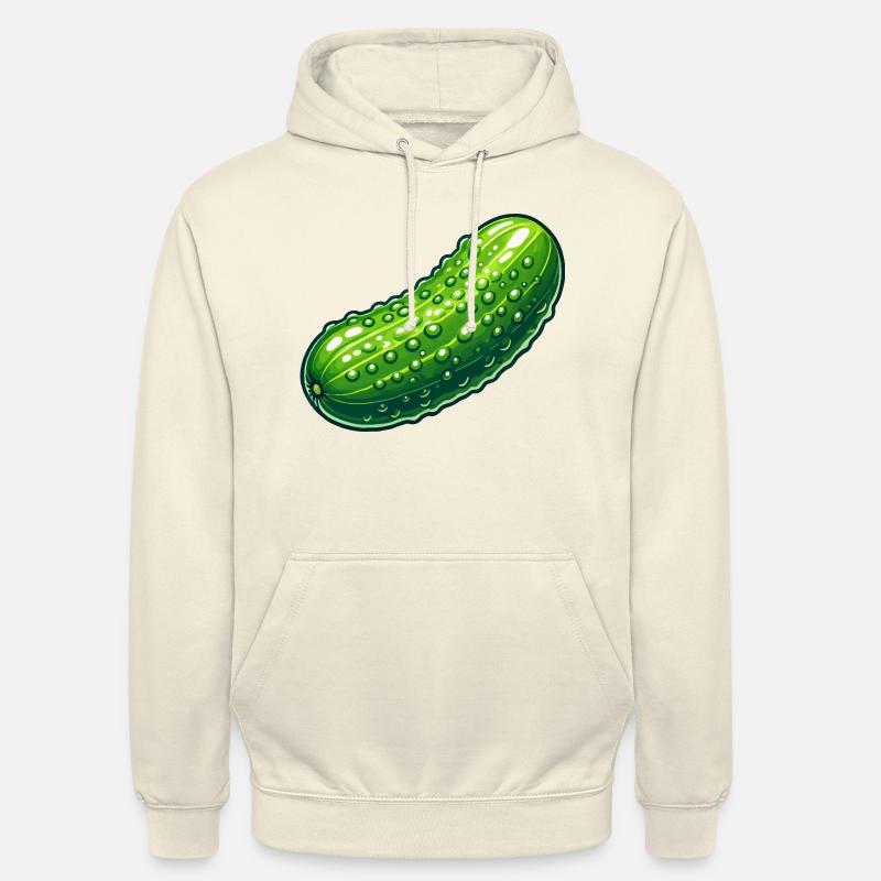 Cornichon courbée - Sweat-shirt à capuche unisexe - vanille