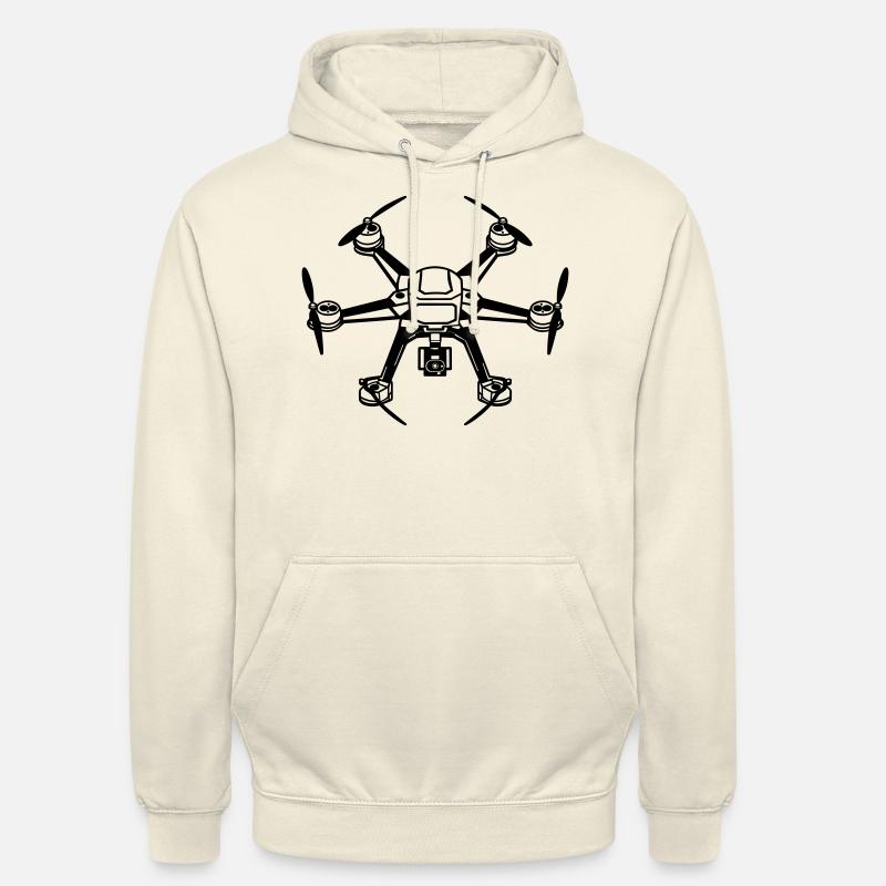drone - Sweat-shirt à capuche unisexe - vanille