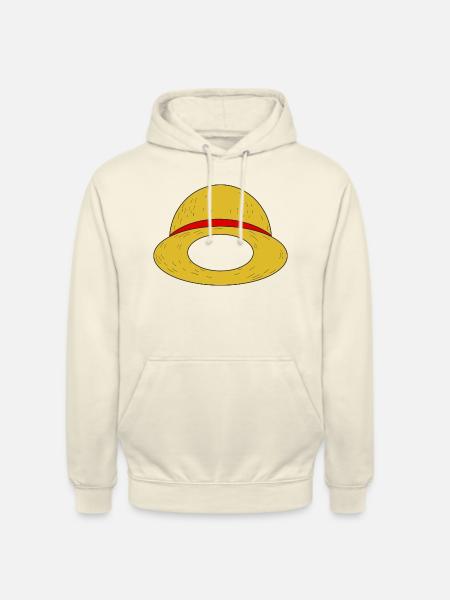 Luffy's Straw Hat - Unisex Hoodie - vanilla