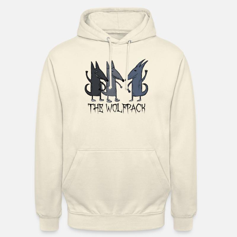 Wolfpack Wolf Pack Copains - Sweat-shirt à capuche unisexe - vanille