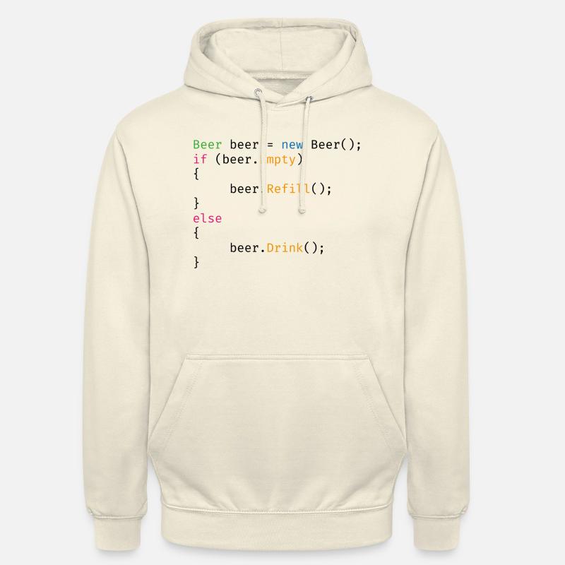 BeerCode - Unisex Hoodie - Vanille-Milchshake