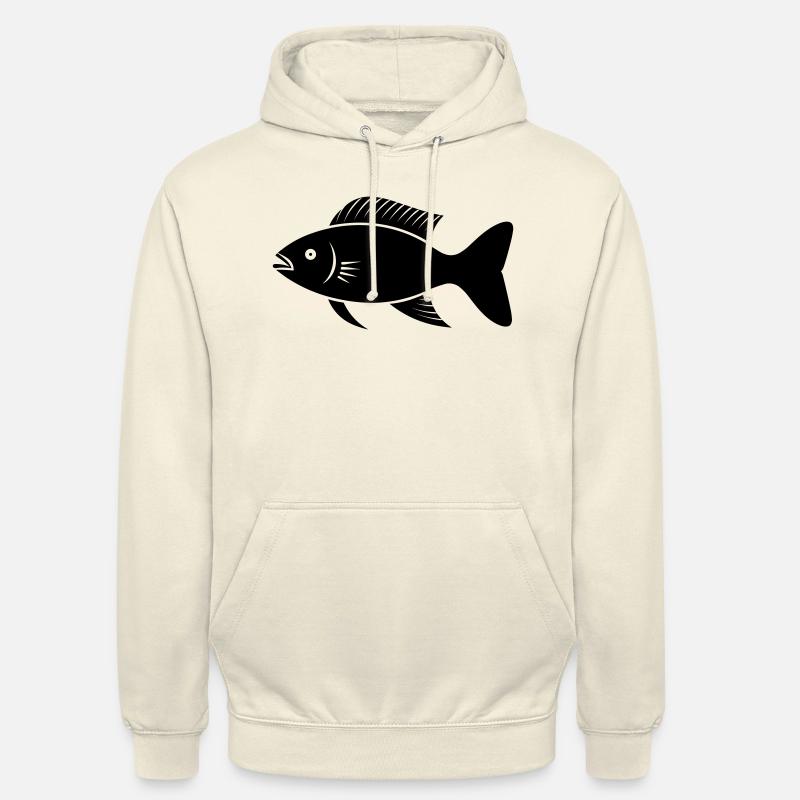 Poisson petite carpe - Sweat-shirt à capuche unisexe - vanille