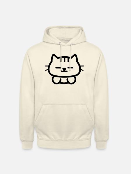 cat - Unisex Hoodie - vanilla