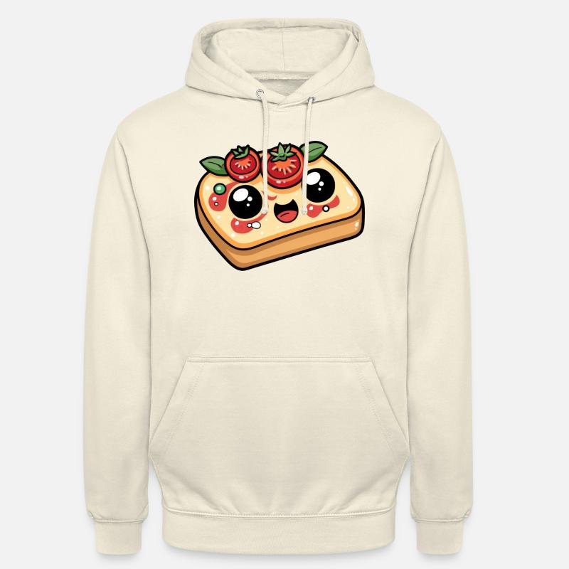 Funny Bread with Tomato Comic - Unisex Hoodie - vanilla