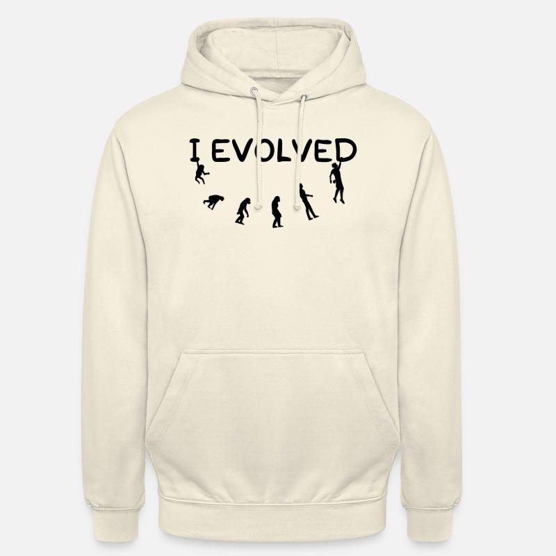 I evolved into a climber (black) - Unisex Hoodie - vanilla
