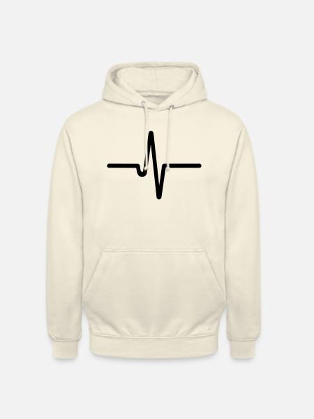 Heartbeat, pulse - Unisex Hoodie - vanilla