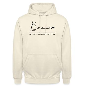 Braut Sarah - Unisex Hoodie - Vanille-Milchshake - Vorne - Alina (178cm) & Michal (187cm)